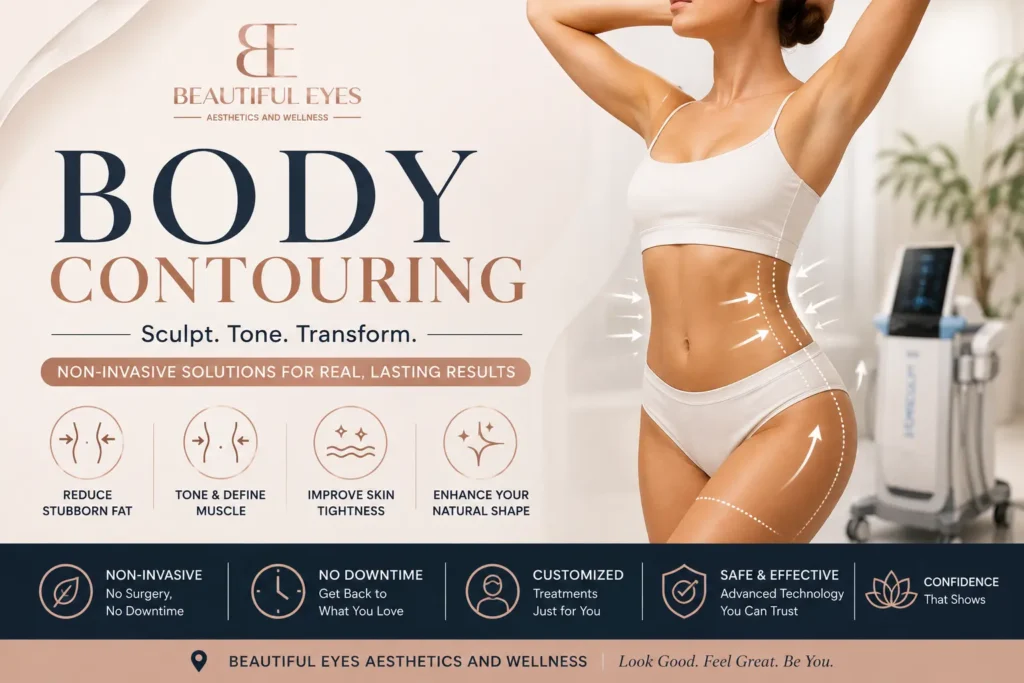 Body contouring treatment for sculpting, toning, and defining the body