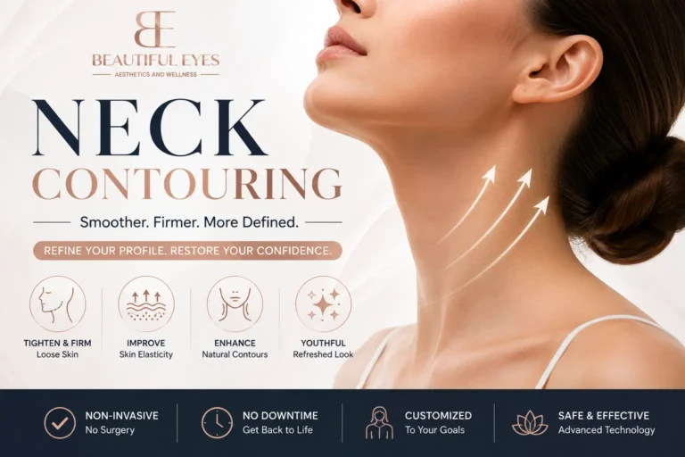 Neck contouring treatment for a smoother, firmer, more defined neck